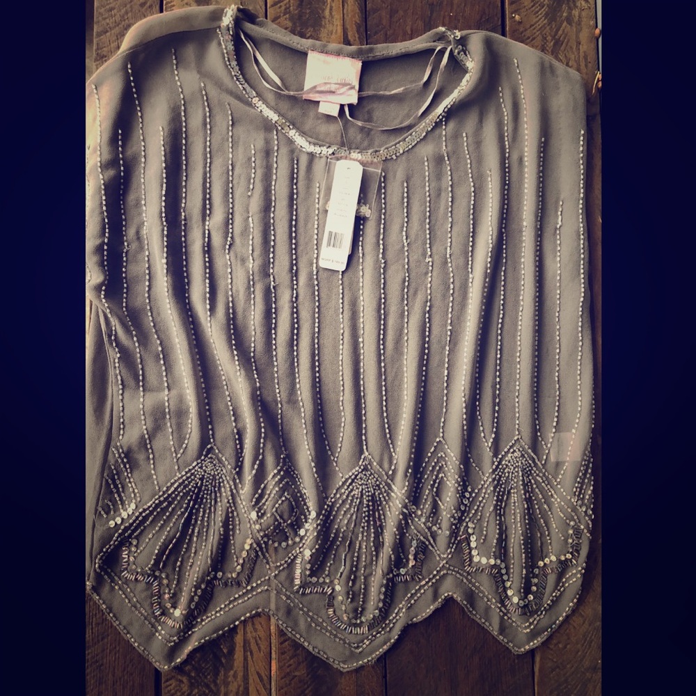 Romeo and Juliet Couture Beaded Top